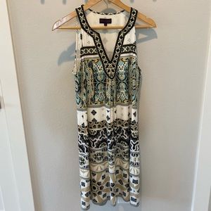 Hale Bob | sleeveless polyester dress | beaded | size M